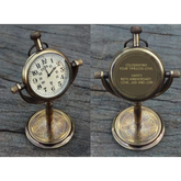 Custom Antique Table Desk Clock for Couples, Anniversary, Birthday ACP11